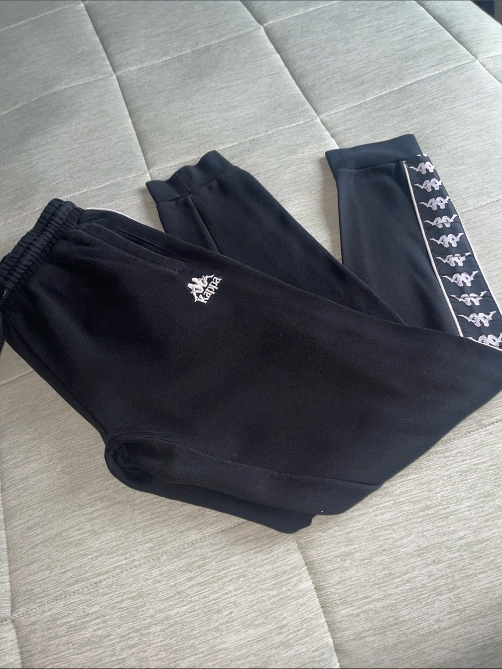 Kappa Black Jogger Sweatpants